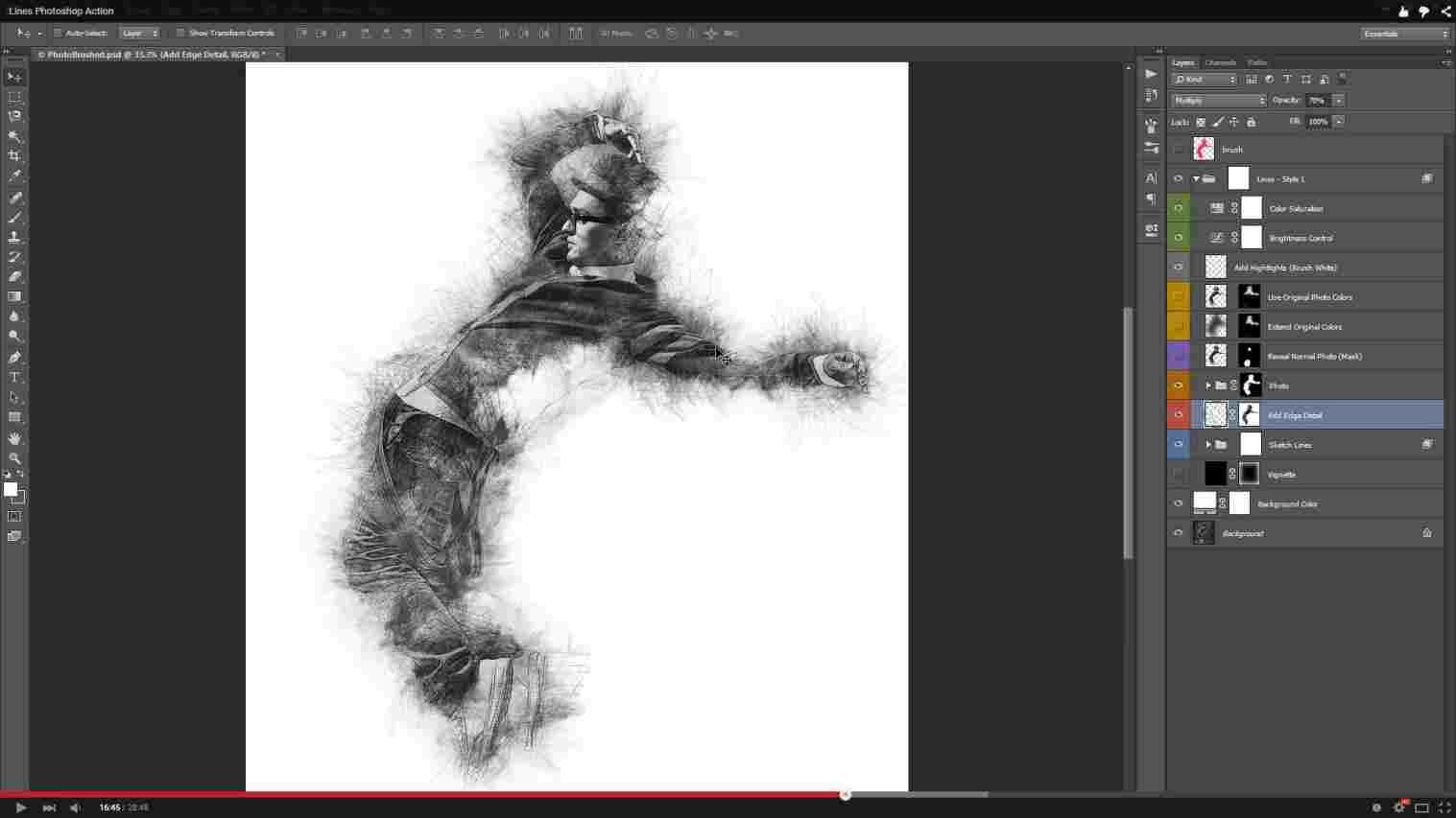 1517x853 Photoshop Line Drawing Plugin To Create Quick Pencil Sketch Effect - Photoshop Drawing Plugin