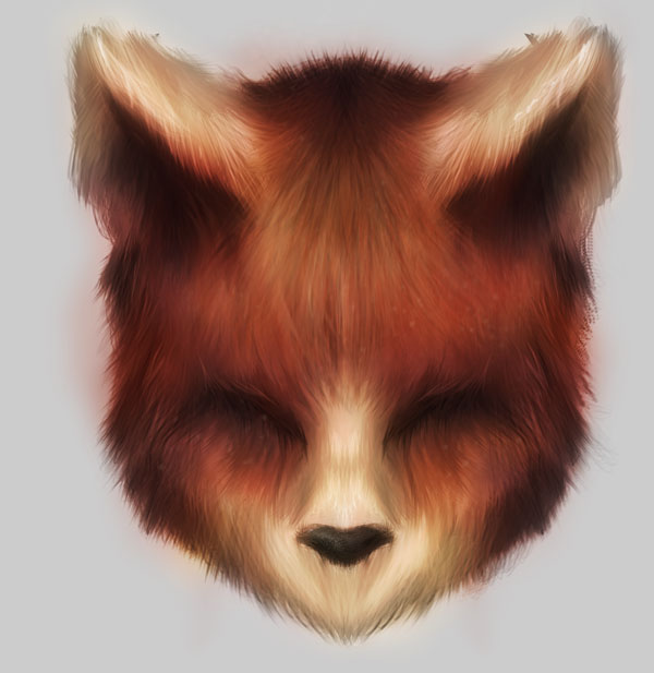 600x617 how to create custom brushes to render fur in adobe photoshop - Photoshop Drawing Tutorials