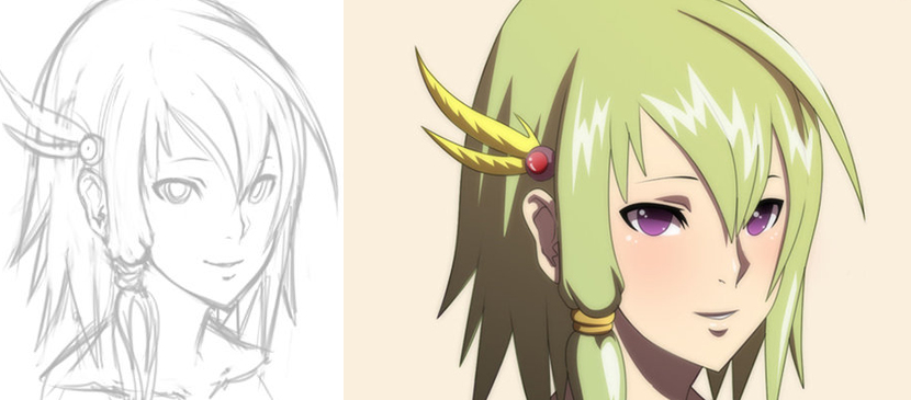 830x365 Tips For Simple Anime Painting In Photoshop - Photoshop Drawing Tutorials