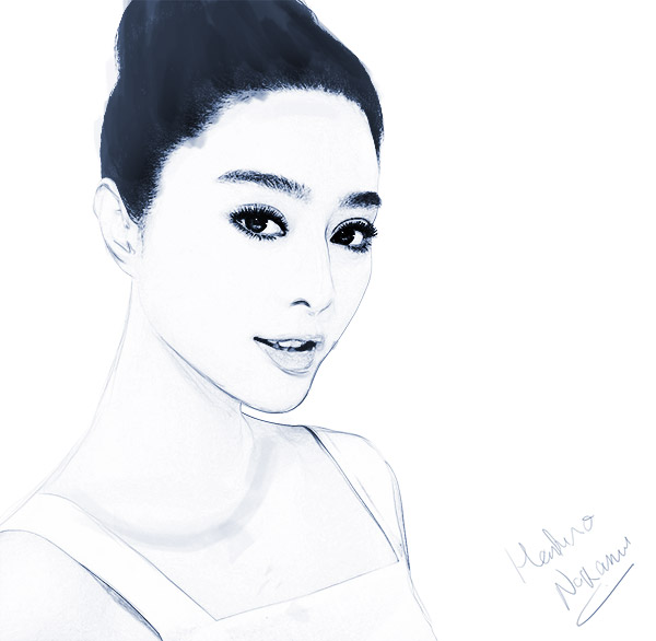 600x586 Create A Black And White Drawing Effect In Photoshop - Photoshop Effect Drawing