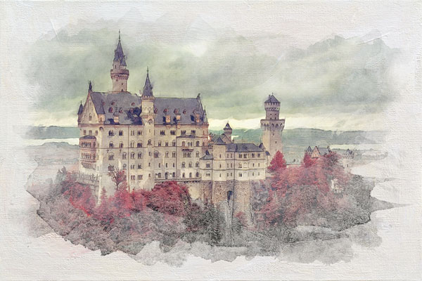 600x400 Photoshop Workbench Watercolor Blended With Pencil Sketch - Photoshop Pencil Drawing Effect