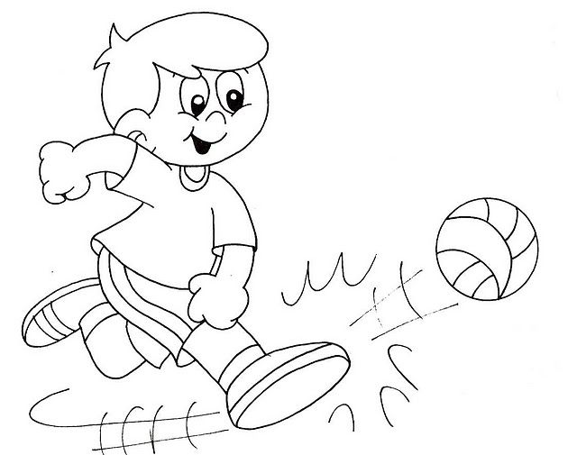 640x505 physical education drawing coloring - Physical Education Drawing