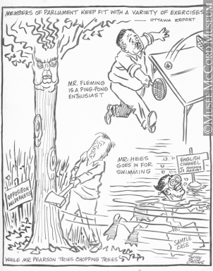 302x385 ottawa physical fitness drawing, cartoon john - Physical Fitness Drawing