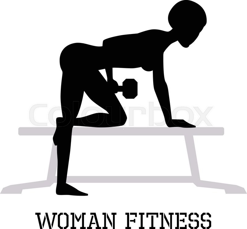 800x741 vector drawing of young woman in the stock vector colourbox - Physical Fitness Drawing