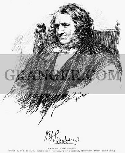 410x500 Image Of Sir James Young Simpson - Physician Drawing