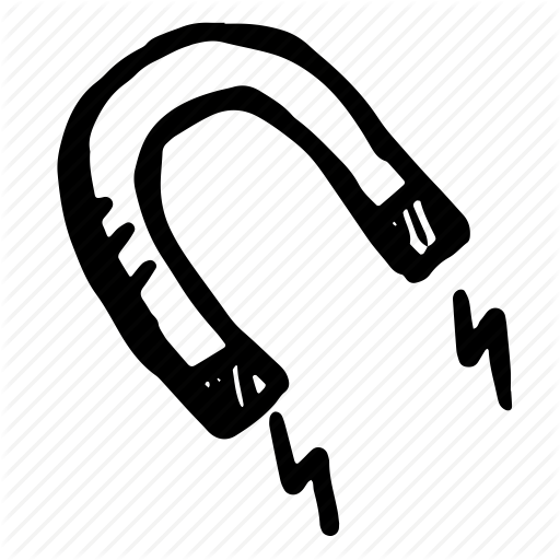 512x512 attract, attraction, draw, force, hand drawn, magnet, physics - Physics Drawing