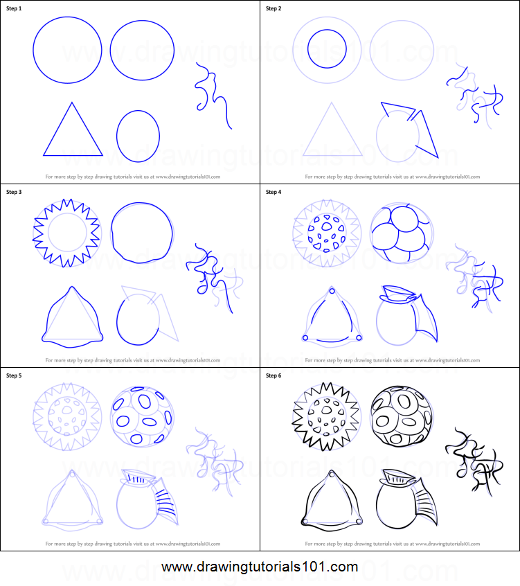 751x846 how to draw phytoplankton printable step - Phytoplankton Drawing
