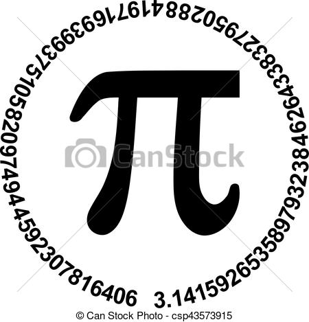 450x469 Pi With Numbers Of Pi In A Circle - Pi Drawing