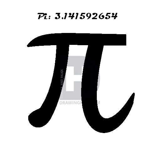 517x529 How To Draw The Pi Symbol, Pi, Step - Pi Drawing