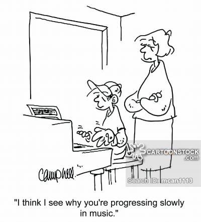400x442 piano lesson cartoons and comics - Piano Cartoon Drawing