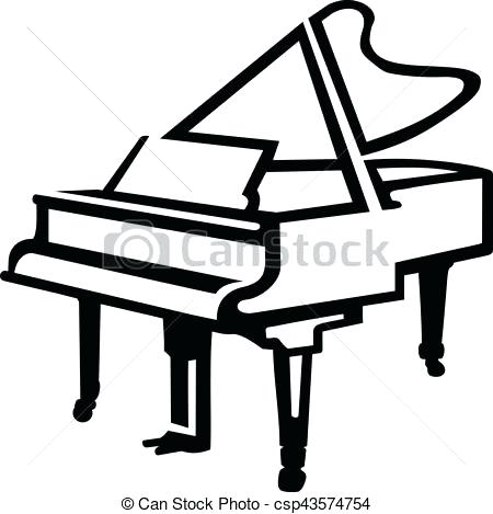 450x469 Piano Drawing Easy - Piano Drawing