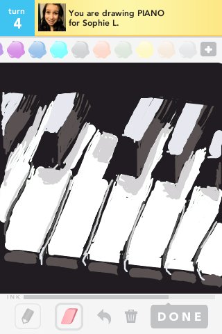 320x480 Piano Drawings - Piano Drawing