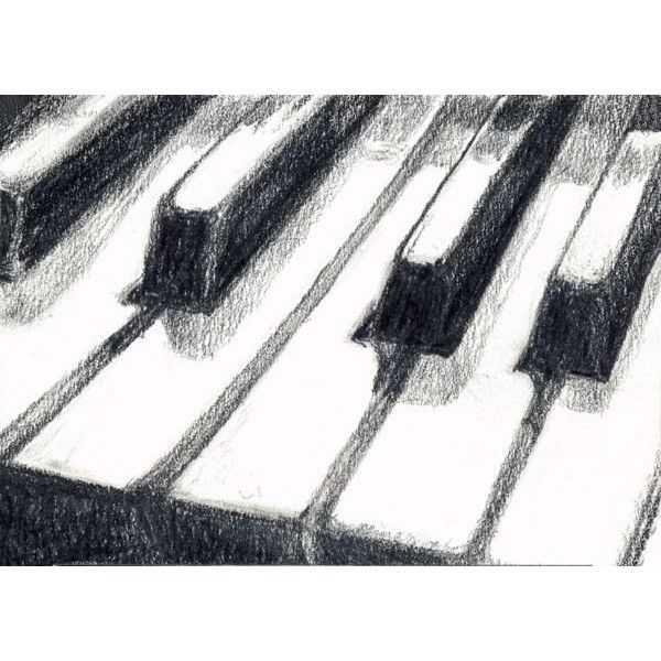 600x600 Piano Drawing Free Download - Piano Drawing