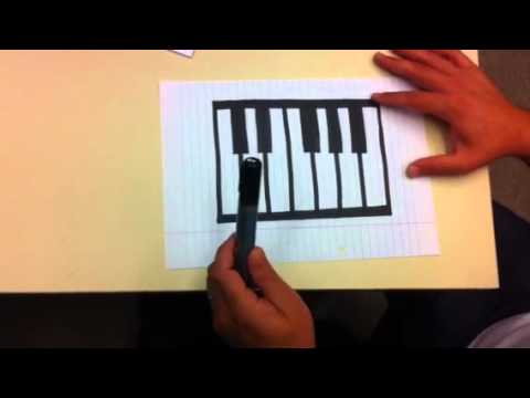 480x360 Drawing The Piano - Piano Keyboard Drawing