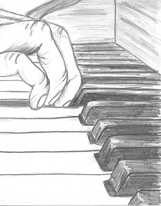 235x300 piano keyboard drawings - Piano Keyboard Drawing