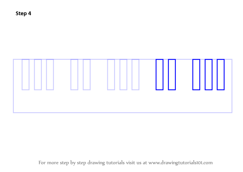 847x600 learn how to draw piano keys - Piano Keys Drawing