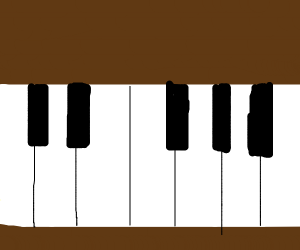 300x250 piano keys drawing - Piano Keys Drawing