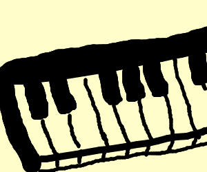 300x250 piano keys drawing - Piano Keys Drawing