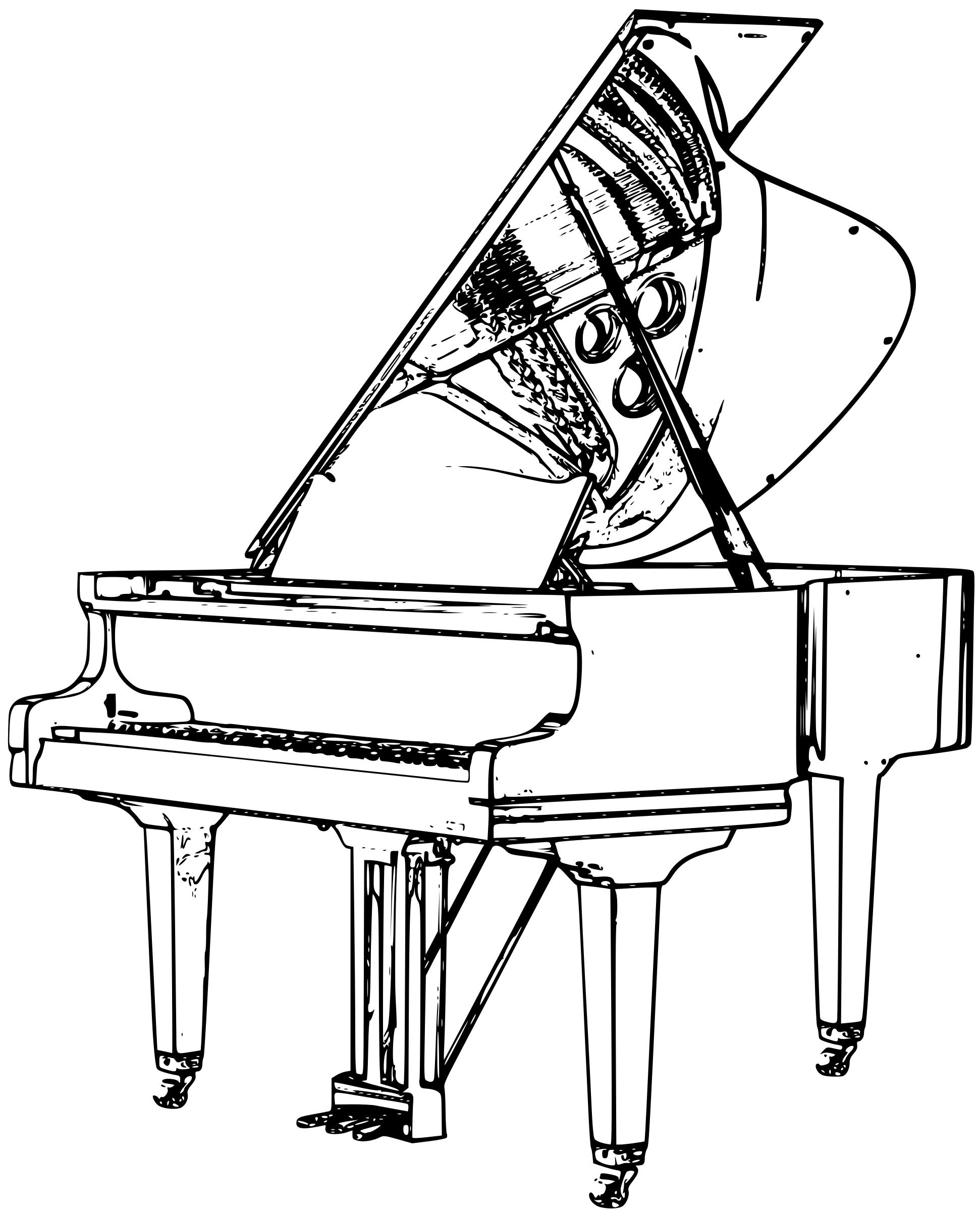 Piano Outline Drawing at Explore collection of