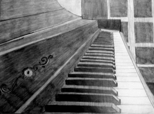 Piano Pencil Drawing at PaintingValley.com | Explore collection of ...