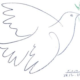 280x280 lithograph peace dove after pablo picasso - Picasso Bird Drawing