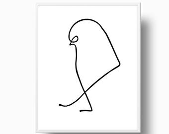 340x270 Picasso Animal Print Etsy - Picasso Bird Drawing