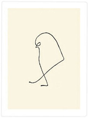374x500 this is one of pablo picasso's one line drawings done in ink - Picasso Bird Drawing