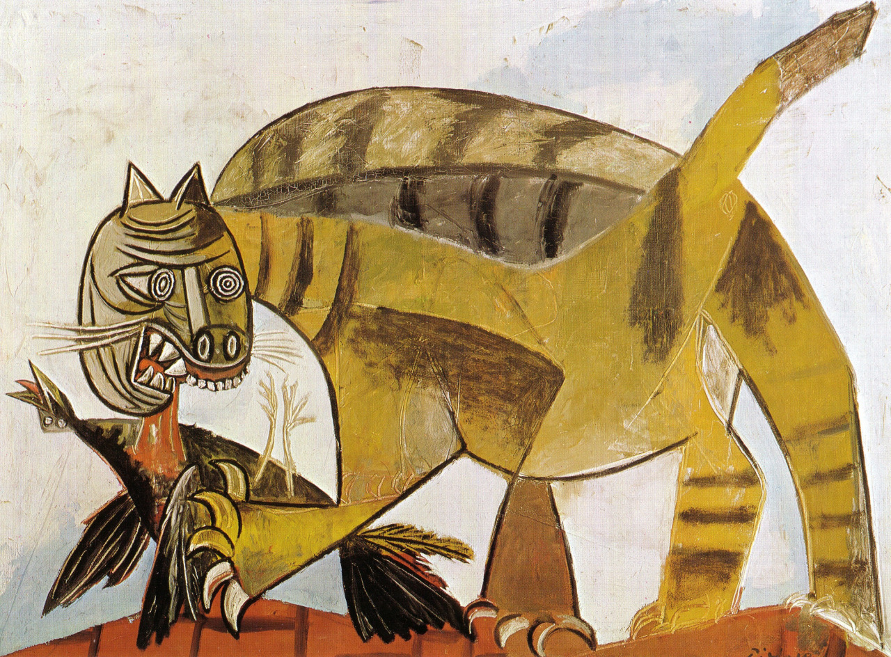 1280x944 Top Cats Pictured In Famous Art - Picasso Cat Drawing