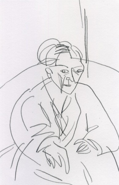 388x600 picasso blind contour drawing - Picasso Contour Drawings