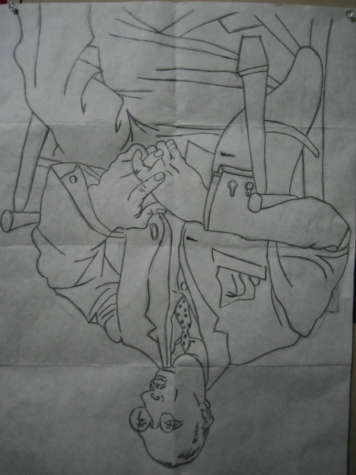 1200x1600 Contour Drawing Upside Down Picasso Contour Drawing Upside - Picasso Contour Drawings