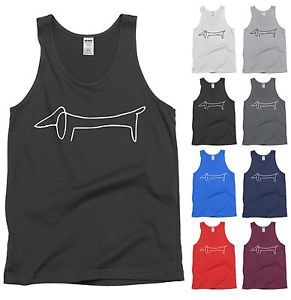 291x300 pablo picasso dachshund drawing wiener dog tank top shirt new ebay - Picasso Dachshund Drawing