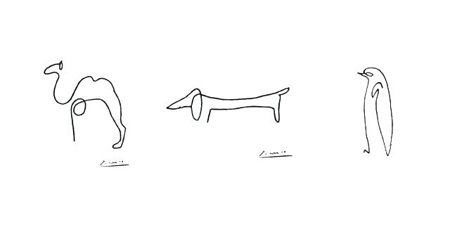 640x320 Pablo Picasso Line Drawings And Prints - Picasso Dog Drawing