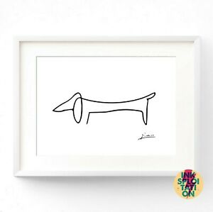300x299 Pablo Picasso The Dog Print - Picasso Dog Drawing