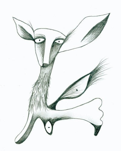 400x498 picasso dogs how to draw an animal drawing art on cut out + keep - Picasso Dog Drawing