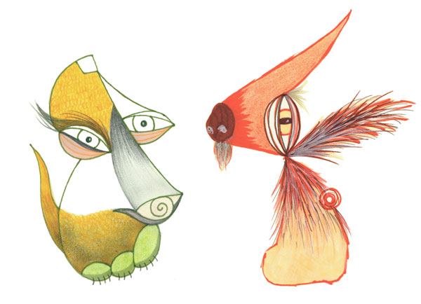 600x434 Picasso Dogs - Picasso Dog Drawing