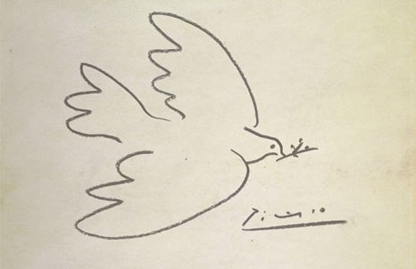 466x302 brian blessed says he threw away a picasso drawing worth - Picasso Dove Drawing