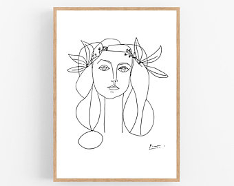 340x270 Picasso Print Etsy - Picasso Drawing Prints