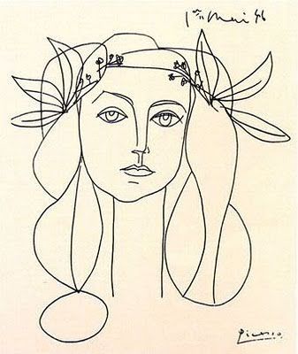 337x400 picasso drawing of francoise gilot things i want printed really - Picasso Drawing Prints