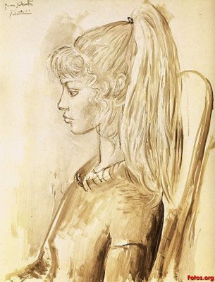 305x400 picasso and the girl with a ponytail - Picasso Girl Drawing