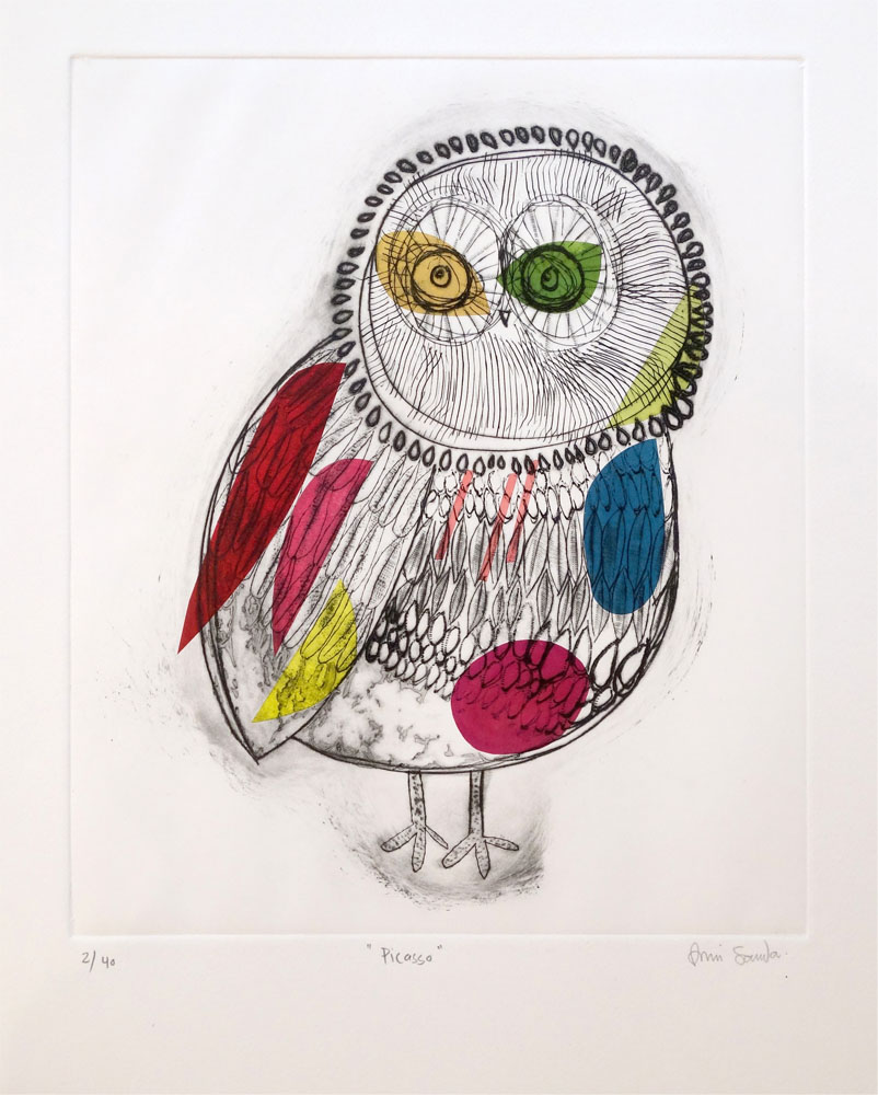 802x1000 Picasso - Picasso Owl Drawing