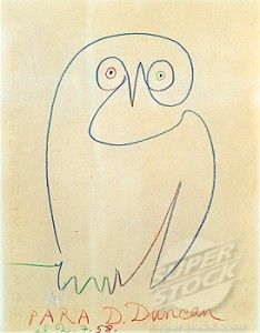 234x300 picasso owl who could not love the simplicity of this line - Picasso Owl Drawing