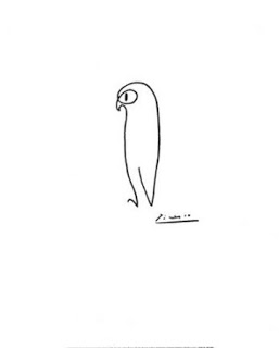257x320 Picasso Drawing A Line - Picasso Owl Drawing