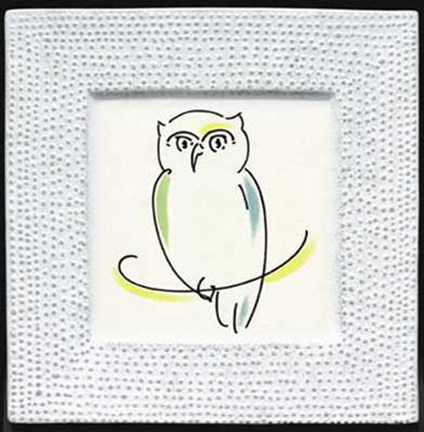 424x432 Owl Line Drawing Fine Art Print - Picasso Owl Line Drawing