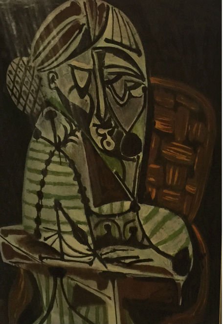 456x661 pablo picasso, woman drawing, rare lithograph - Picasso Woman Drawing