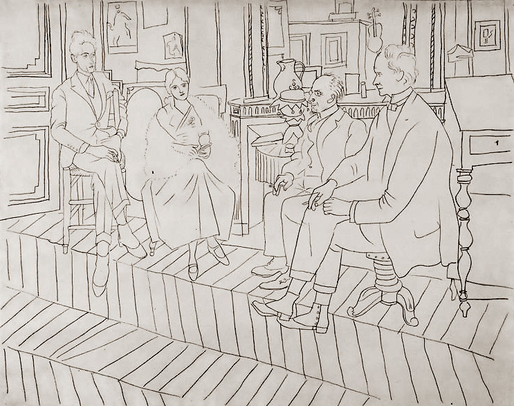 743x587 Picasso And The Women - Picasso Woman Drawing