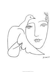 199x254 picasso woman and bird bird picasso drawing, art, picasso art - Picasso Woman Drawing
