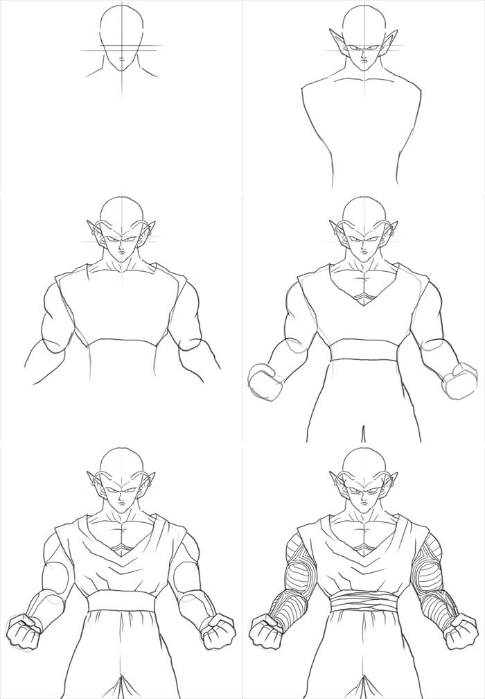 700x1008 how to draw piccolo art in drawings, dbz drawings, dragon - Piccolo Drawing