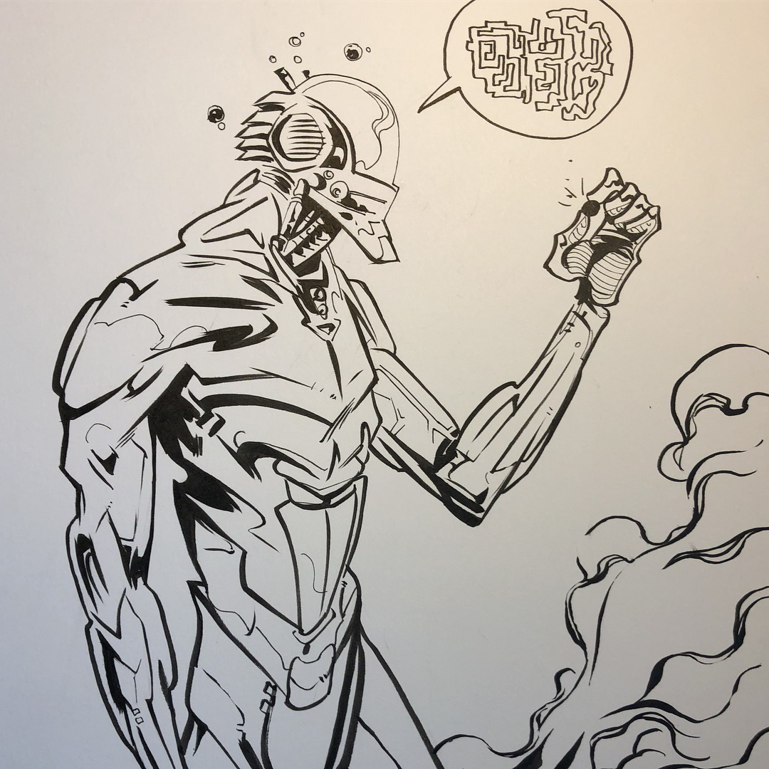 1080x1080 Tyrell Cannon Comics A Robut N' Piccolo - Piccolo Drawing