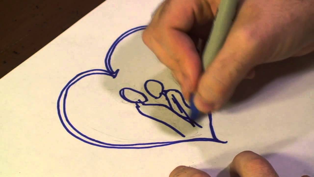 1280x720 How To Draw A Love Picture - Picher Drawing
