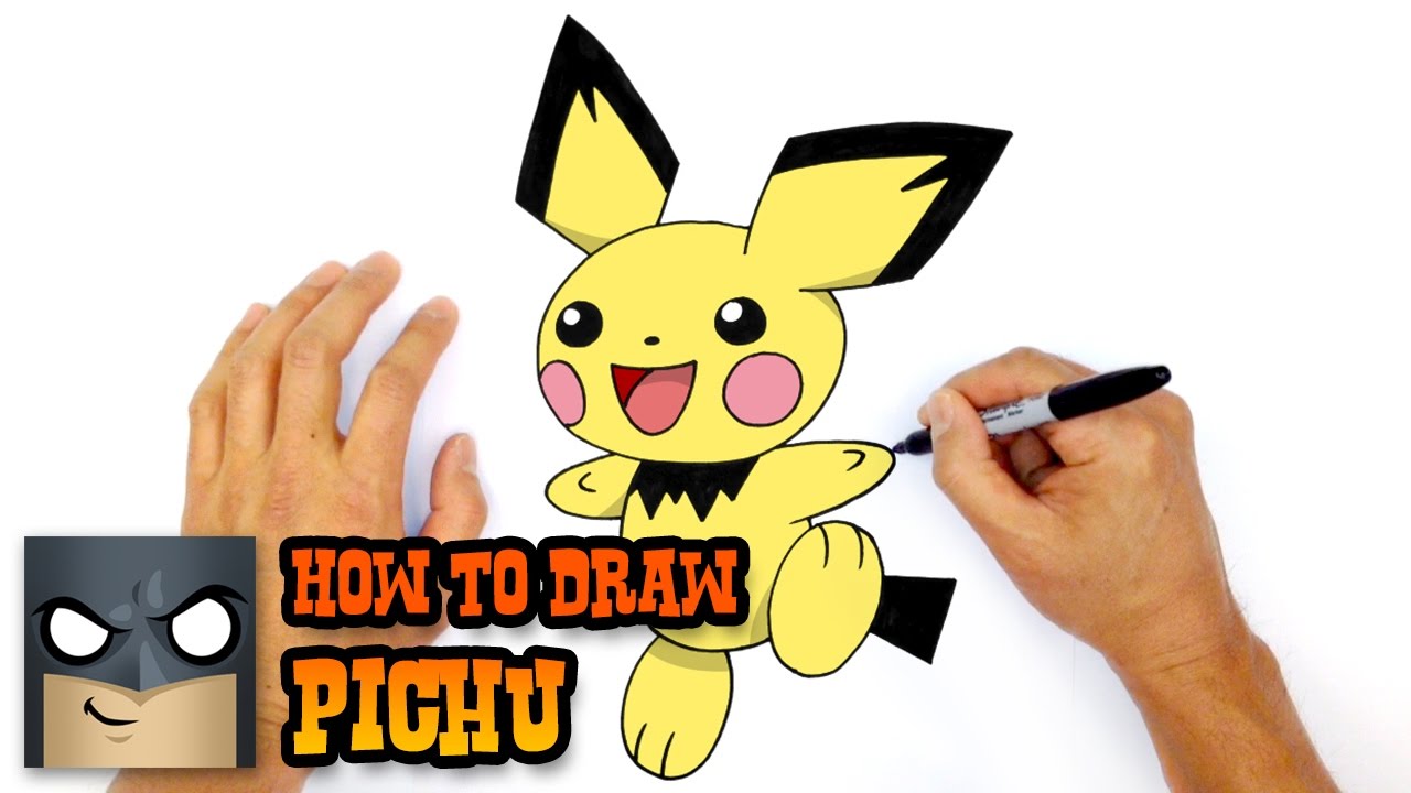 1280x720 How To Draw Pichu Pokemon - Pichu Drawing
